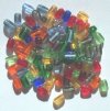100 6x3mm Mixed Rectangle Beads